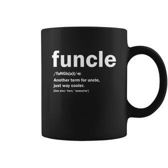 Funcle Definition Gift For Humor Holiday Christmas Graphic Design Printed Casual Daily Basic Coffee Mug