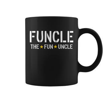 Funcle The Fun Uncle Army Stars Tshirt Coffee Mug - Monsterry