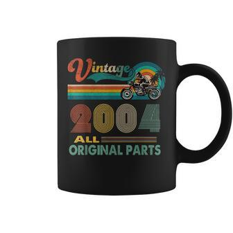 Funny 18Th Birthday Gifts Vintage Retro Motorcycle Born 2004 Coffee Mug - Seseable