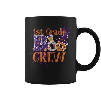 Funny 1St Grade Boo Crew Halloween Teacher Kids Costume Coffee Mug - Seseable