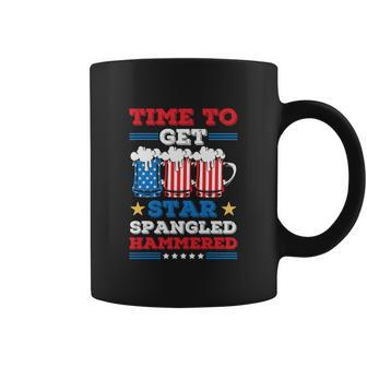 Funny 4Th Of July Time To Get Star Spangled Hammered Coffee Mug - Monsterry CA