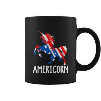 Funny 4Th Of July Unicorn American Flag Patriotic Coffee Mug - Monsterry CA