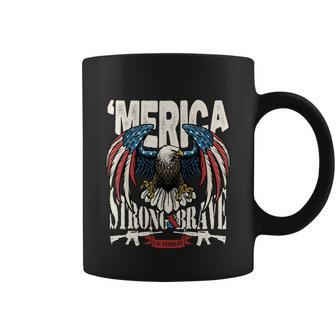 Funny 4Th Of July Usa Flag American Patriotic Eagle Gift Coffee Mug - Monsterry DE