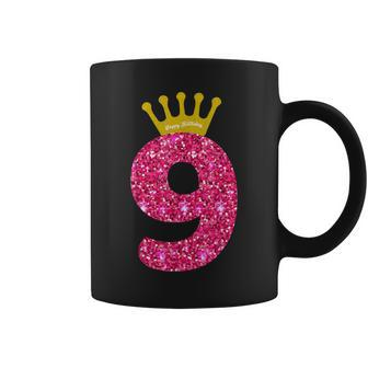Funny 9Th Party Number 9 Year Old Girls 9Th Birthday Coffee Mug - Thegiftio UK