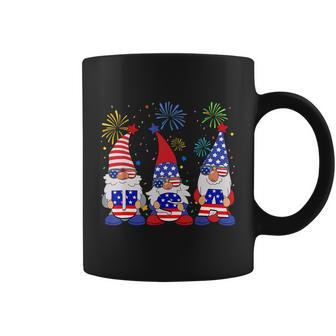 Funny American Gnomes Sunglasses Patriotic Usa 4Th Of July Coffee Mug - Monsterry
