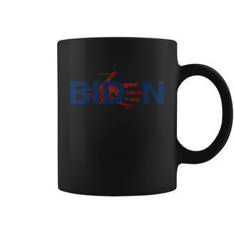 Funny Anti Biden Bloody Handprint Biden Blood On Your Hands Coffee Mug - Monsterry CA