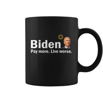 Funny Biden Pay More Live Worse Jokes Coffee Mug - Monsterry