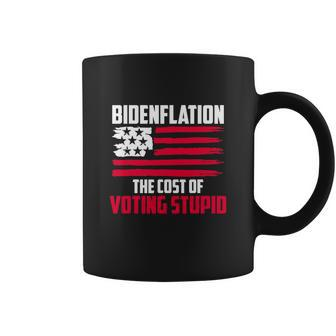 Funny Bidenflation The Cost Of Voting Stupid Anti Biden Coffee Mug - Monsterry AU