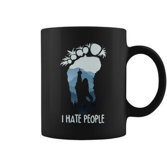 Funny Bigfoot I Hate People Coffee Mug - Monsterry UK