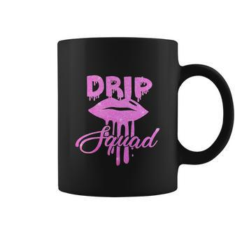 Funny Birthday Pink Drip Squad Lip Brithday Coffee Mug - Monsterry CA