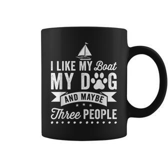 Funny Boating For Men Women Boaters Boat Owner & Dog Lover Coffee Mug - Thegiftio UK