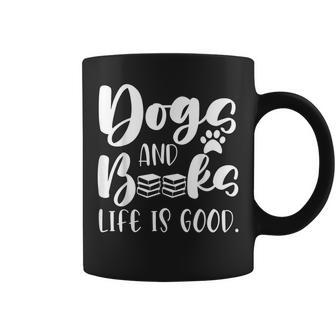 Funny Book Lovers Reading Lovers Dogs Books And Dogs Coffee Mug - Thegiftio