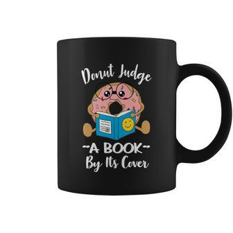 Funny Bookworm Teacher Librarian Reading Donut Pun Literacy Cool Gift Coffee Mug - Monsterry DE