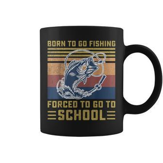 Funny Born To Go Fishing Bass Fish Fisherman Boys Kids Coffee Mug - Thegiftio UK