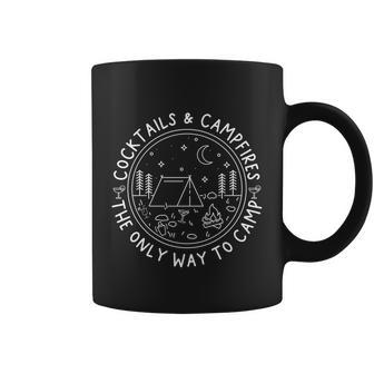 Funny Camping Cocktails And Campfires Meaningful Gift Coffee Mug - Thegiftio UK