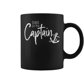 Funny Captain Wife Dibs On The Captain Coffee Mug - Thegiftio UK