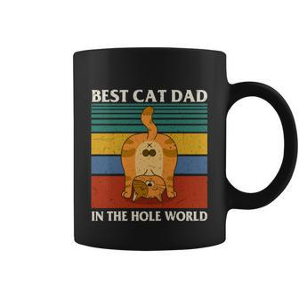 Funny Cat Dad Fathers Day Cat Lover Kitten Lover Cute Kawaii Vintage Kitty Coffee Mug - Thegiftio UK
