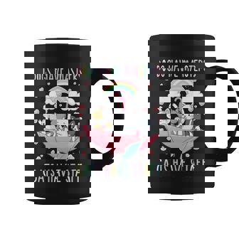 Funny Cat Meme Dogs Have Masters Cats Have Staff Cat Lover Gift V6 Coffee Mug - Monsterry