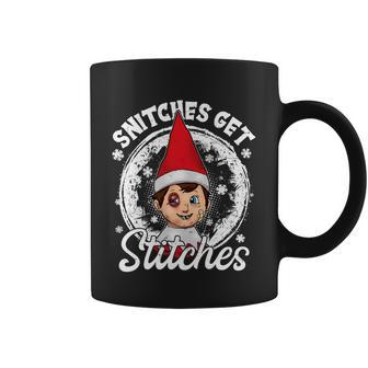 Funny Christmas Snitches Get Stitches Tshirt Coffee Mug - Monsterry