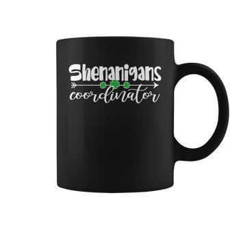 Funny Cute St Patricks Day Shenanigans Coordinator Coffee Mug - Monsterry