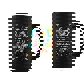 Funny Dad Of The Birthday Girl Tie Dye Bday Coffee Mug - Monsterry