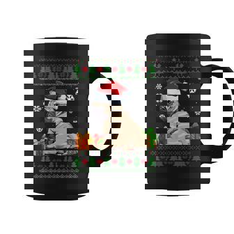 Funny Dog Lovers Cute Pug Santa Hat Ugly Christmas Sweater Coffee Mug - Thegiftio