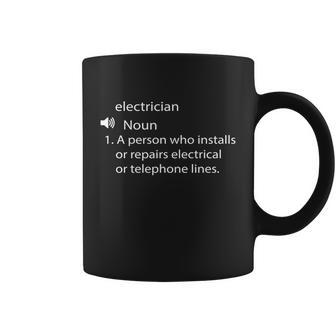 Funny Electrician Gift Dictionary Definition Design Graphic Design Printed Casual Daily Basic Coffee Mug - Thegiftio UK