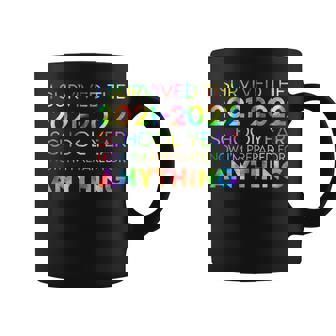 Funny End Of Year School 2021-2022 Survivor Teacher Tie Dye Coffee Mug - Thegiftio UK