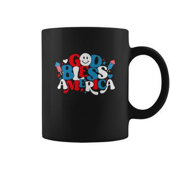 Funny Fireworks Hearts Usa 4Th Of July Patriotic Coffee Mug - Monsterry DE