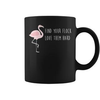 Funny Flamingo Your Flock Love Them Hard Gift Coffee Mug - Thegiftio UK