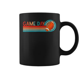 Funny Football Game Day Retro Vibes Football Lover Coffee Mug - Thegiftio UK