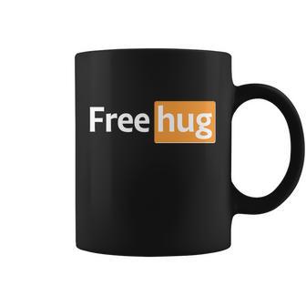 Funny Free Hug Logo Meme Tshirt Coffee Mug - Monsterry DE