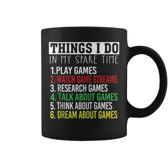 Funny Gamer Nagers Things I Do In My Spare Time Gaming Coffee Mug - Thegiftio UK