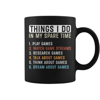 Funny Gamer Things I Do In My Spare Time Gaming Coffee Mug - Thegiftio UK