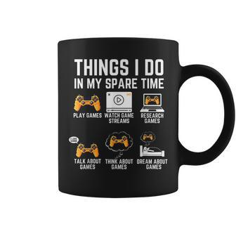 Funny Gamer Things I Do In My Spare Time Gaming V3 Coffee Mug - Thegiftio UK