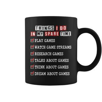 Funny Gamer Things I Do In My Spare Time Gaming V5 Coffee Mug - Thegiftio UK