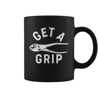 Funny Get A Grip Coffee Mug - Monsterry