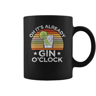 Funny Gin Tonic Lovers Quotes Oh Its Gin Oclock Coffee Mug - Thegiftio UK
