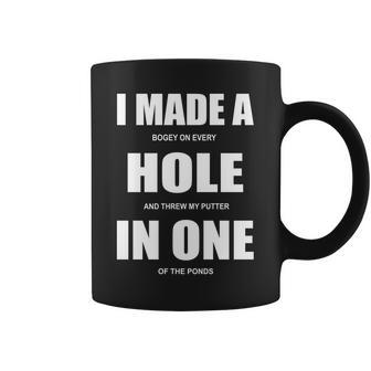 Funny Golf Hole In One Tshirt Coffee Mug - Monsterry