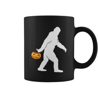 Funny Halloween Bigfoot Sasquatch Halloween Pumpkin Graphic Design Printed Casual Daily Basic Coffee Mug - Thegiftio UK