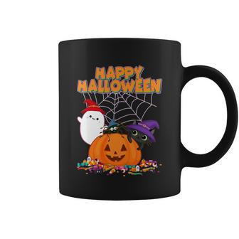 Funny Halloween Cute Halloween Cute Happy Halloween Friends Graphic Design Printed Casual Daily Basic Coffee Mug - Thegiftio UK