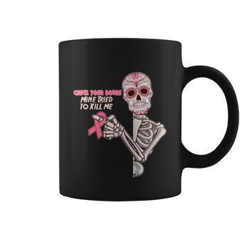 Funny Halloween Funny Halloween Check Your Boobs Mine Tired To Kill Me Breast C Coffee Mug - Thegiftio UK