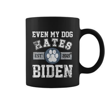 Funny Halloween In 202 Even My Dog Hates Biden Biden Sucks Anti Biden Coffee Mug - Thegiftio UK