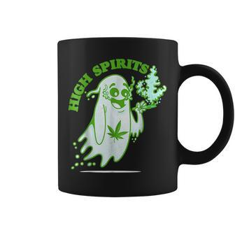 Funny Halloween Marijuana Cannabis Ghost Design Weed Smokers Coffee Mug - Thegiftio UK