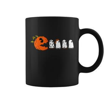 Funny Halloween Pumpkin Ghosts Retro Gamer Graphic Design Printed Casual Daily Basic Coffee Mug - Thegiftio