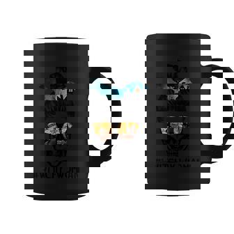 Funny Halloween Skull Messy Bun Halloween Min Graphic Design Printed Casual Daily Basic Coffee Mug - Thegiftio