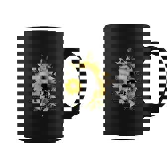 Funny Halloween Vintage Sunflower Skulls Halloween Min Graphic Design Printed Casual Daily Basic Coffee Mug - Thegiftio