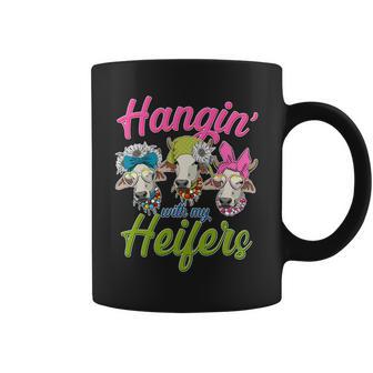 Funny Hangin With My Heifers Cows Coffee Mug - Monsterry