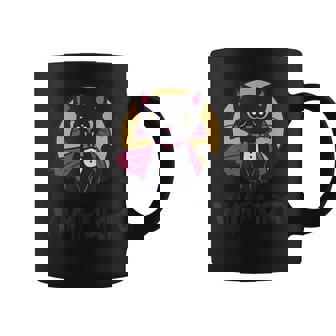 Funny Happy Halloween Witch Black Cat Vampurr Costume Coffee Mug - Thegiftio
