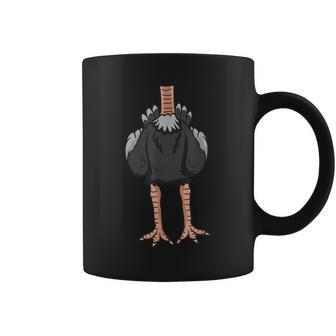Funny Headless Ostrich Halloween Giant Bird Easy Costume Coffee Mug - Seseable